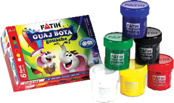 Fatih Guaj Boya 6 Renk 6X25 Mm 150 Gr FA50410GB6R - Image 1