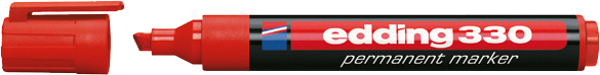 Edding E-330 Kırmızı Permanent Markör Kalemi 10 Lu Ed33002 (1 Paket 10 Adet) - Image 1