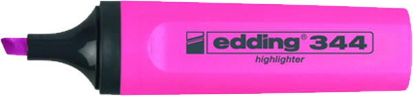 Edding E-344 Fosforlu Kalem Pembe 10 Lu ED34409 (1 Paket 10 Adet)  - Image 1