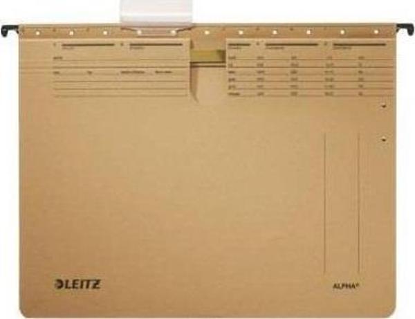 Leitz 1914 Alpha Askılı Telli Dosya Kraft 10 Lu 19143000 (1 Paket 10 Adet) - Image 1
