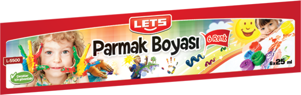 Lets L-5500 Parmak Boyası 6 Renk 25 Mg.  - Image 1