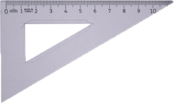 Hatas Gönye İlk Ve Orta Okul İçin 12 Cm 60 0724 - Image 1