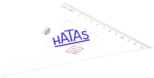 Hatas Gönye Ögrenci Tipi 21 Cm 45 Derece 0760 - Image 1