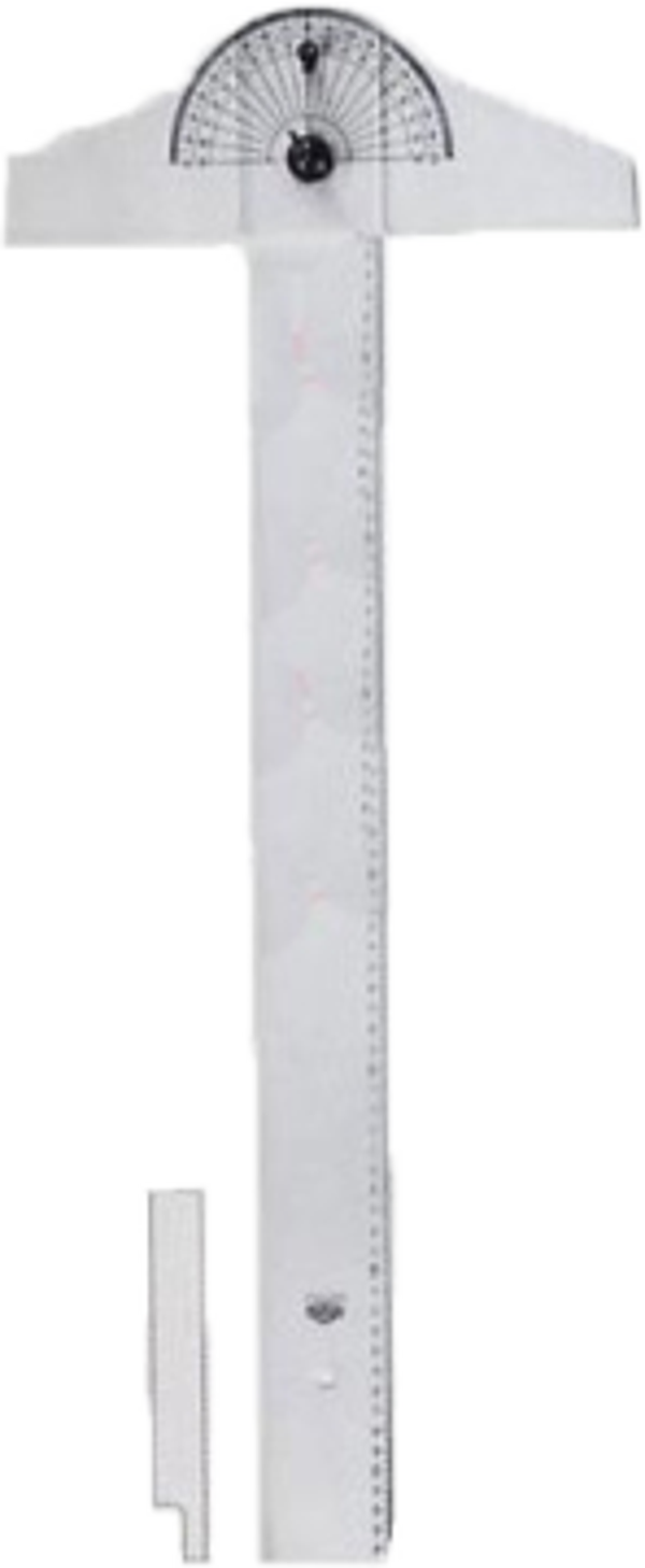 Hatas Oynar Başlı T-Cetvel 120 Cm İnce Bizole Şeffaf - Image 1