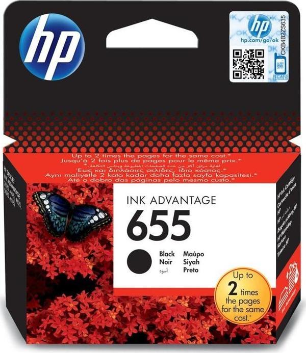 HP 655 Black Siyah Kartuş Cz109Ae - Image 1