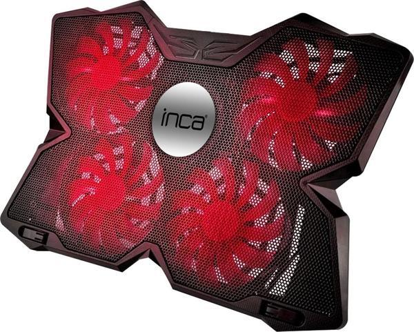Inca İnc-3280 3 Tutacaklı 4 Fanlı Led İşık 11"-17" Led Notebook Soğutucu Fan Hızı Ayarlama Düğmeli - Image 1