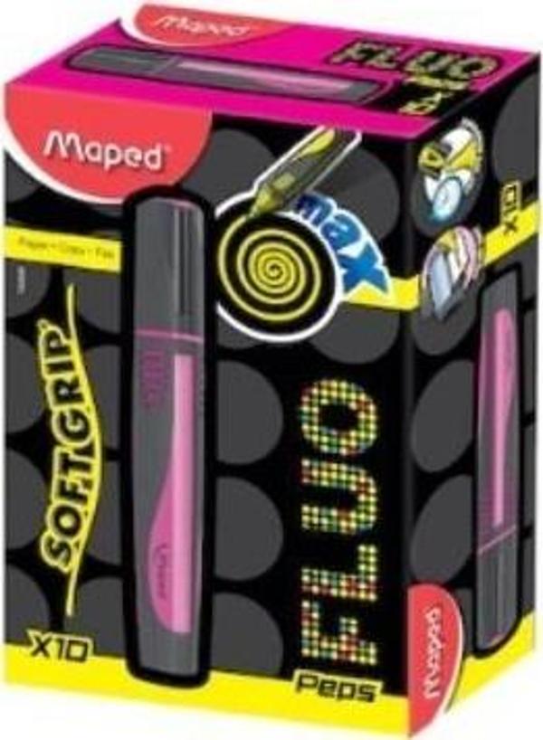 Maped Fluo Peps Fosforlu Kalem Mor 12 Li 742531 (1 Paket 12 Adet) - Image 1