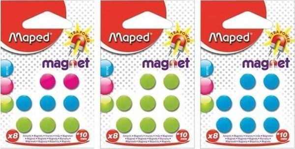Maped Mıknatıs Standart 10 Mm 8 Li Asorti 051100 - Image 1