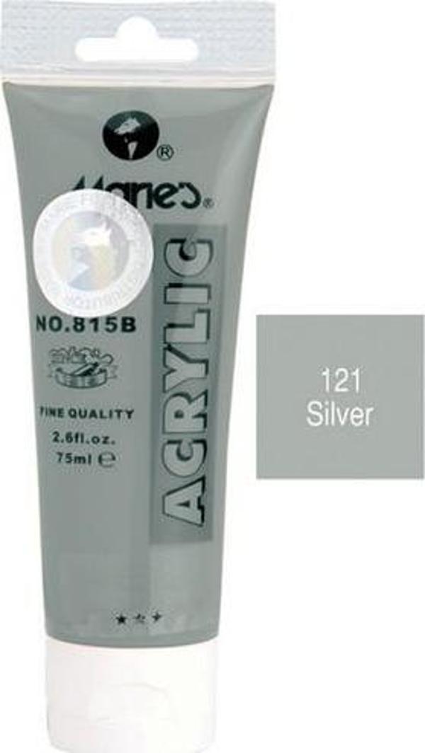 Maries Akrilik Boya Silver 30 Ml. 121 813 Mrmar0226 - Image 1
