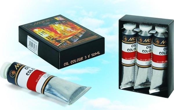 Maries Yağlı Boya 50 Ml. 302 Scarlet E1384-03 3 Lü (1 Paket 3 Adet) - Image 1