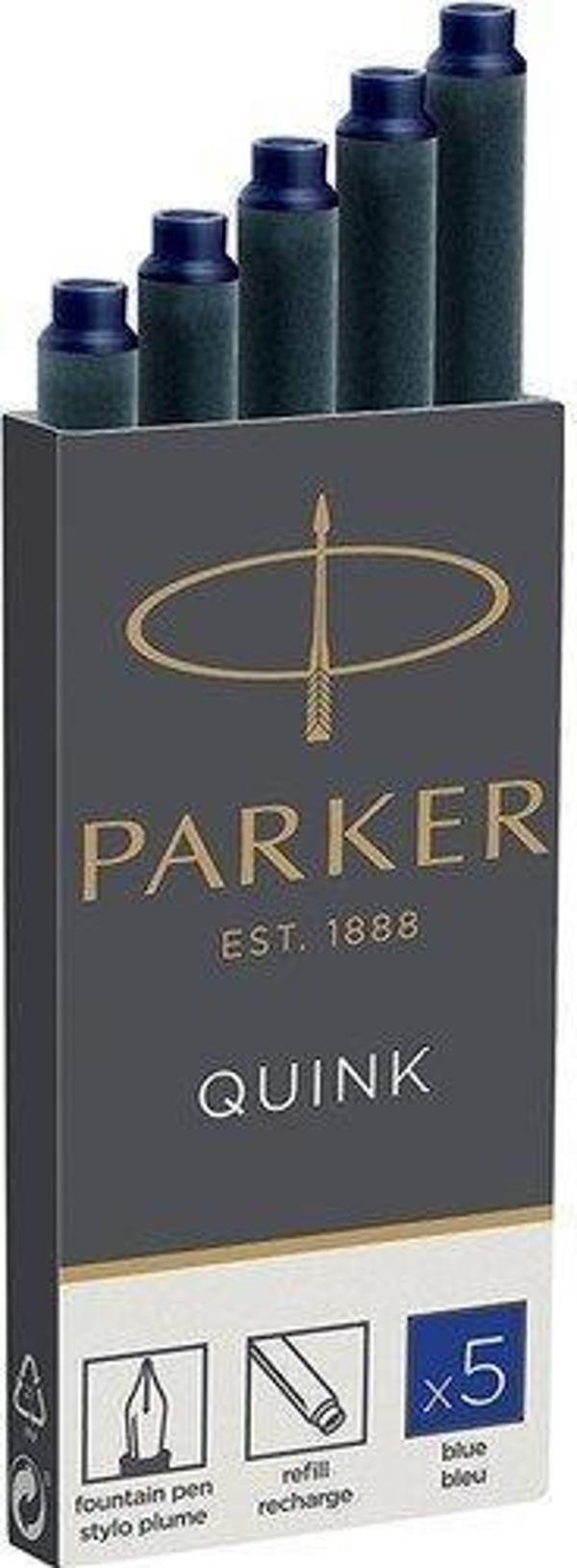 Parker Quink Kartuş 5 Li Mavi 1950384 - Image 1