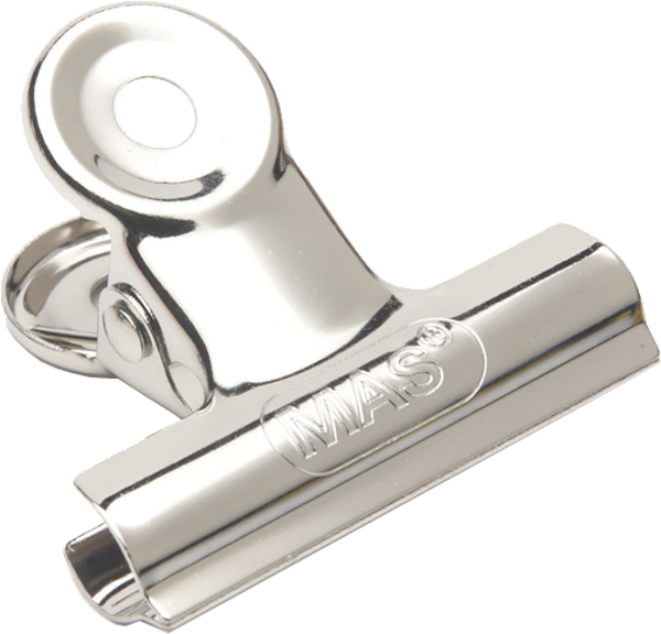 Mas 950 Metal Yaylı Kıskaç 40 Mm Beyaz 24 Lü (1 Paket 24 Adet) - Image 1