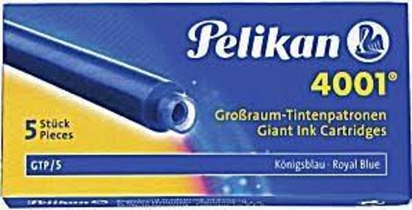 Pelikan 4001 Dev Royal Kalem Kartuşu Mavi 5 Li (1 Paket 5 Adet) - Image 1