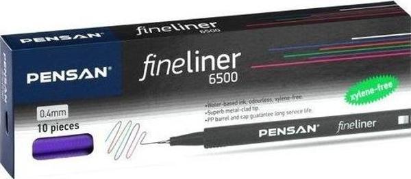 Pensan 6500 Keçe Uç Kalem Mavi 10 Lu (1 Paket 10 Adet) - Image 1