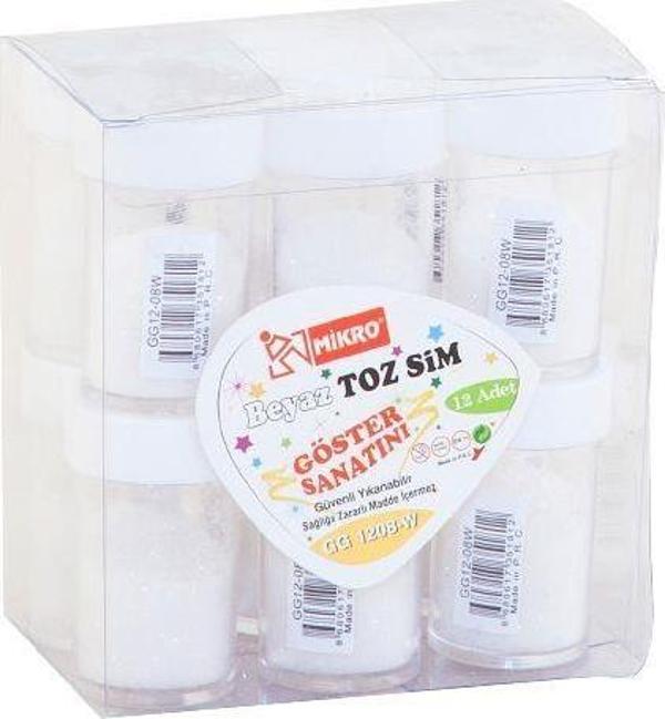 Mikro 1208-W Toz Sim Beyaz 12 Li (1 Paket 12 Tüp) - Image 1