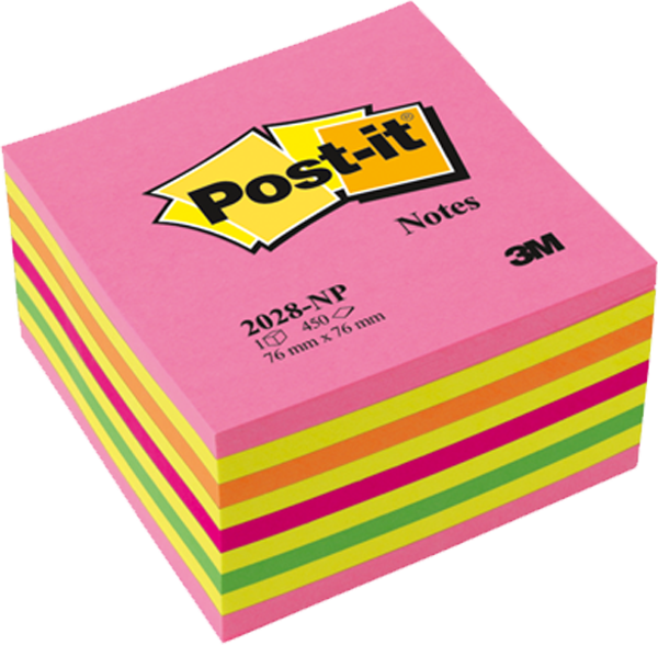 Post-İt 2028-Np Yapışkanlı Not Kağıdı Pembe 76X76 Mm  - Image 1