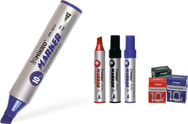 Mikro Jumbo Markör Kalem 10 Mm Mavi 12 Li 6010 (1 Paket 12 Adet) - Image 1