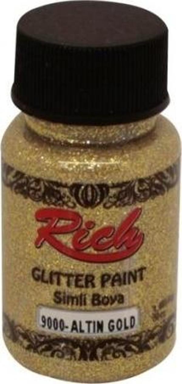 Rich Glitter Paint Sim Boya Altın 9000 - Image 1