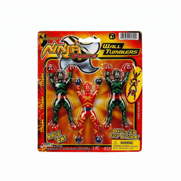 5792 SUN-JRU-Hacıyatmaz Ninja Duvar  3Lü  2Asortili  Kartela - Image 1