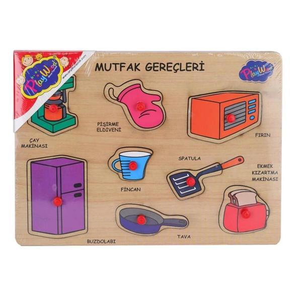 Nessiworld ONY-168-169 Ahşap Tutmalı Mutfak Gereçleri -Onyıl Oyuncak - Image 1