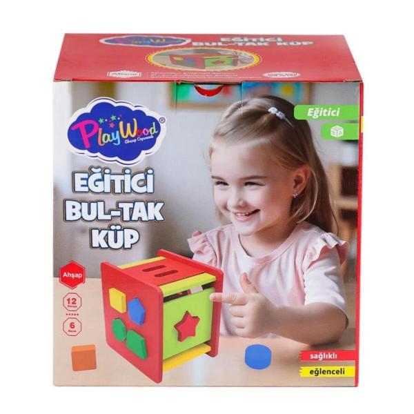 Nessiworld ONY-411 Ahşap Eğitici Bultak Küp -Onyıl Oyuncak - Image 1