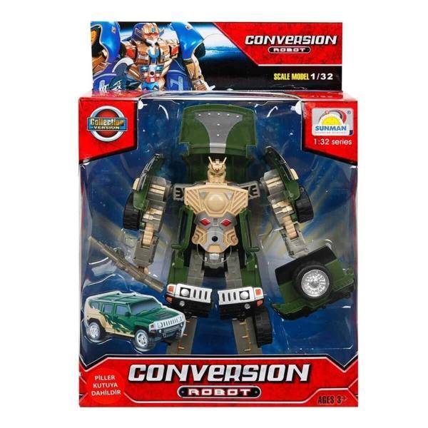 Nessiworld 1:32 Sesli ve Işıklı Dönüşebilen Robot - Image 1