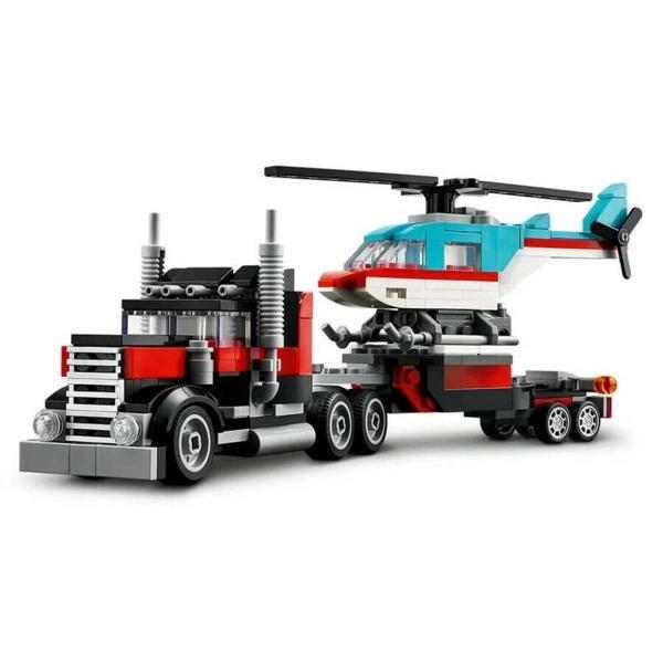 Nessiworld  Flatbed Truck with Helikopter - Image 1