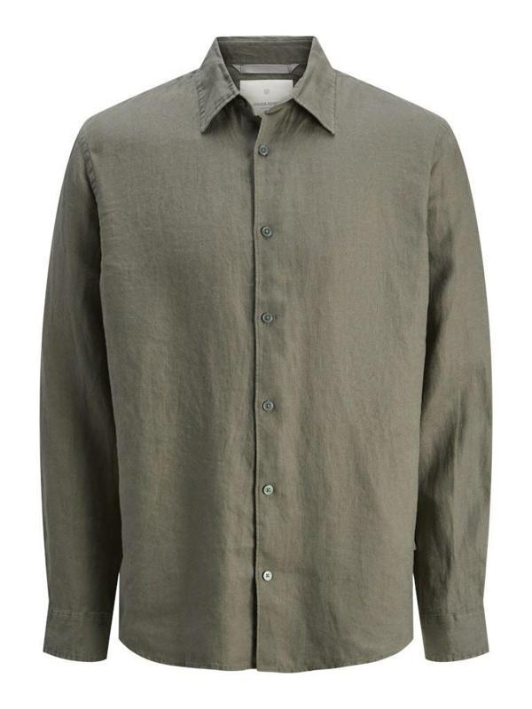 Jack&Jones Blalawrence Relax Fit Keten Erkek Gömlek 12273907 - Image 1