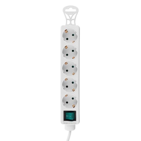 S-lınk Spg-f05, 5 Soket, Akım Korumalı Priz, 1.5mt Kablo, 306 Joule (beyaz) - Image 1