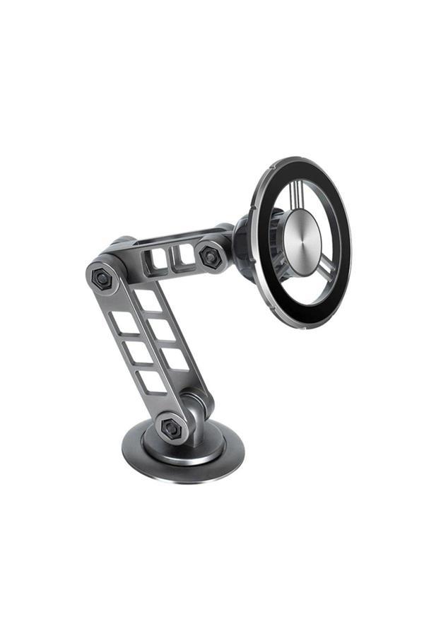 Hobimtek Ht-A33 Araç İçi Cep Telefonu Tutucu Manyetik Tutucu Magsafe Ayarlanabilir Robotik Kol 360° Metal - Image 1