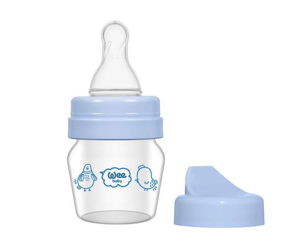 Wee Baby 0-6 Ay Mini Cam Alıştırma Bardağı Seti 30 Ml - Mavi - Image 1