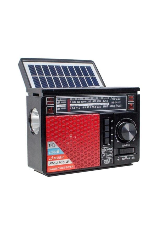 Hobimtek Ns-2032S Solar Bluetooth Radyo Güneş Enerjili Gece Lambalı 18 Cm - Image 1