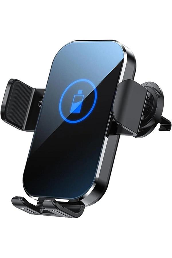Hobimtek W05 Wireless Magesafe Sensörlü Açılır Kanatlar 15 Watt Hızlı Şarj Cep Telefonu Tutucu - Image 1