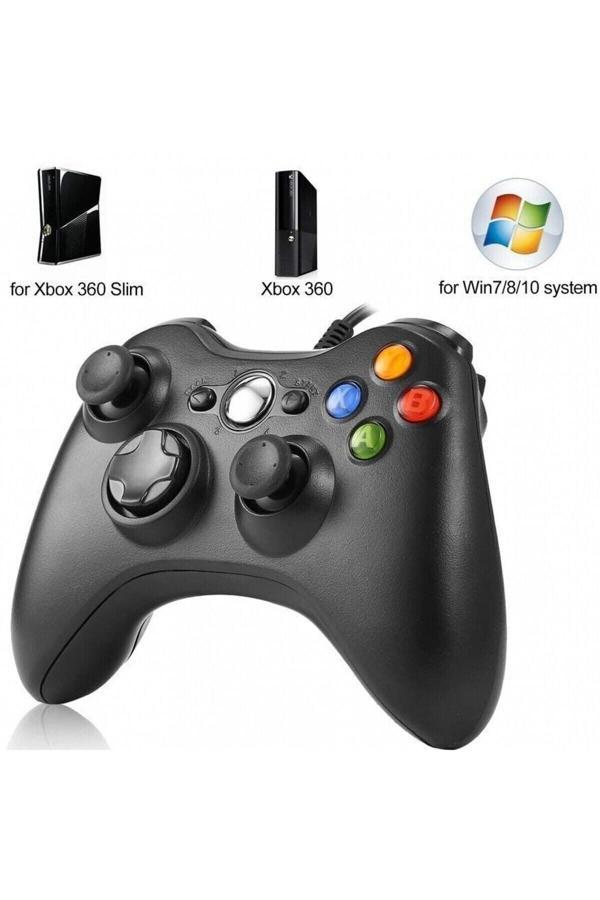 Hobimtek Xbox 360 Controller Pc Kablolu Oyun Kolu 2,20M Usb Kablolu Oyun Kolu Gamepad Joystick Controller - Image 1