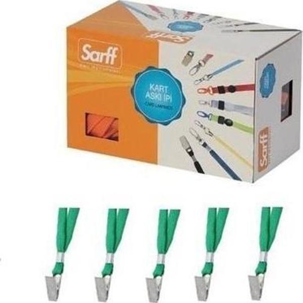 Sarff Kart İpi Metal Klipsli Fıstık Yeşili 50 Li (1 Paket 50 Adet) - Image 1