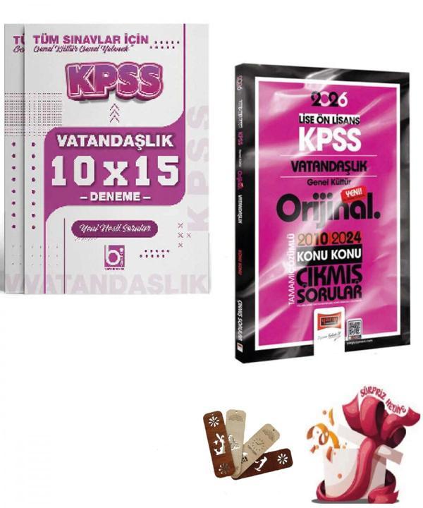 2026 KPSS Lise-Önlisans Vatandaşlık Orijinal 2010-2024 Konu Konu Çıkmış Sorular ve Deneme Seti Yargı - Bi bigelio - Image 1