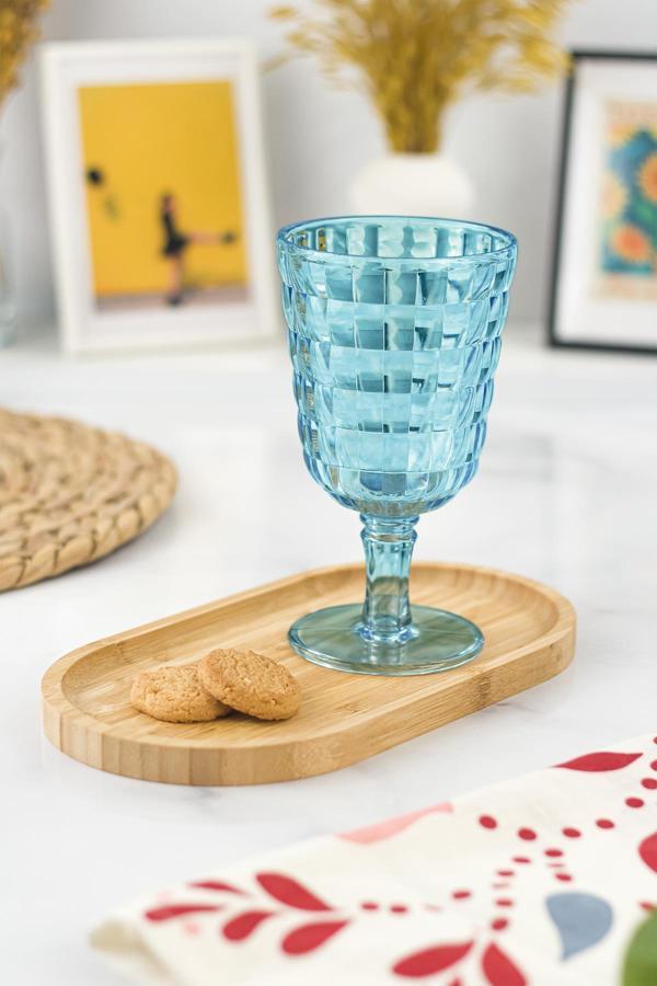 Allegra Aquamarin Kadeh Bardak - 450 ml Tekli Akrilik Malzeme - Cam Değildir Kırılmaya Dayanıklı - Image 1