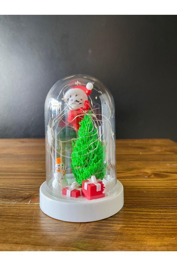 3Cup Design Yılbaşı Hediyesi-Konsept Hediyelik-Işıklı Konsept Hediye Fanusu-Noel Konsept Hediye Fanusu-Diaroma - Image 1