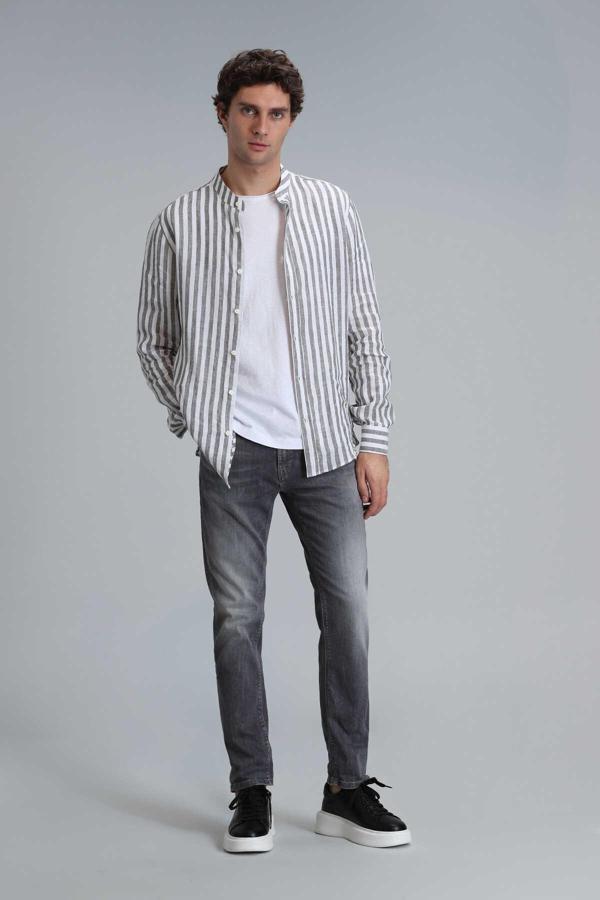 Frank Smart Jean Erkek Pantolon Regular Fit Koyu Gri - Image 1