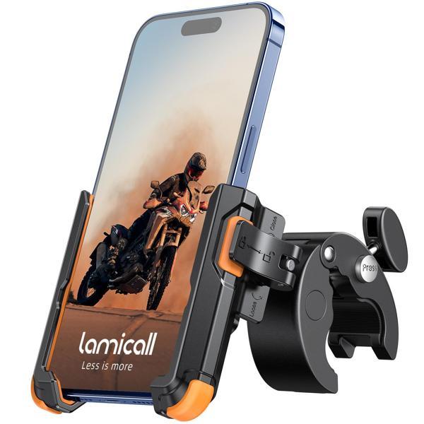 Lamicall Motosiklet ve Bisiklet Telefon Tutucu Kolay Sök Tak BP09O - Image 1