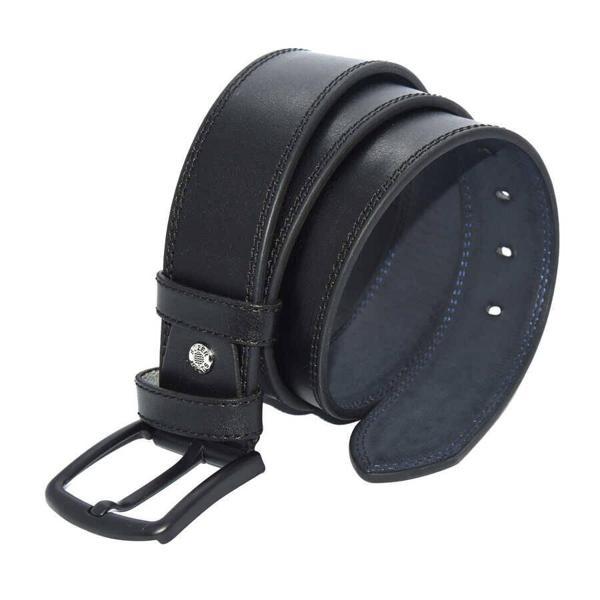 4.5 cm Tokalı Suni Deri Düz Renk Dikişli Model Spor Kemer Siyah - Image 1