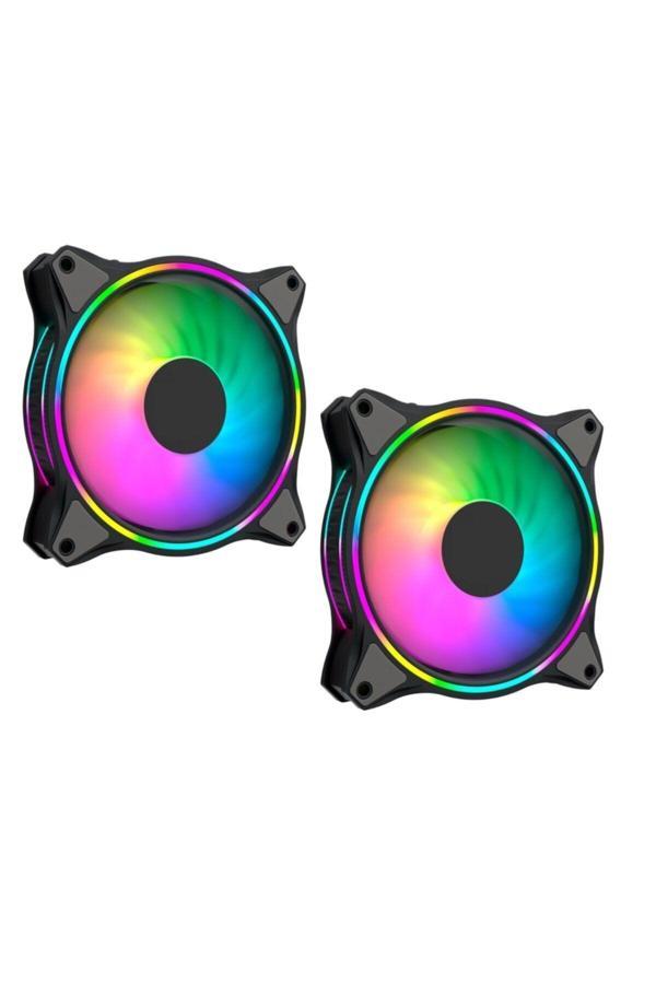 Gamepower Air Turbine 2X120Mm 2'Li Argb Pro Fan Kasa Fanı (Kontrolcü Ve Kumanda Yok) - Image 1