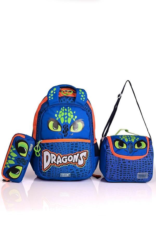9167 Dragons Okul Sırt Çantası 3'Lü Set - Image 1