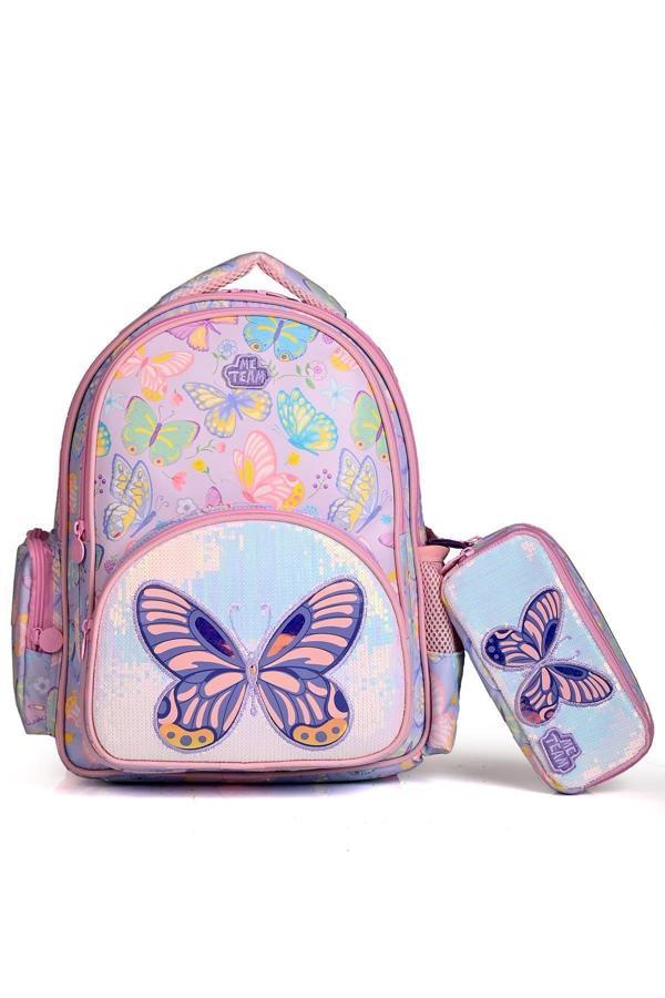 Buttrtfly 24169 Okul Sırt Çantası Kalemlikli Set - Image 1