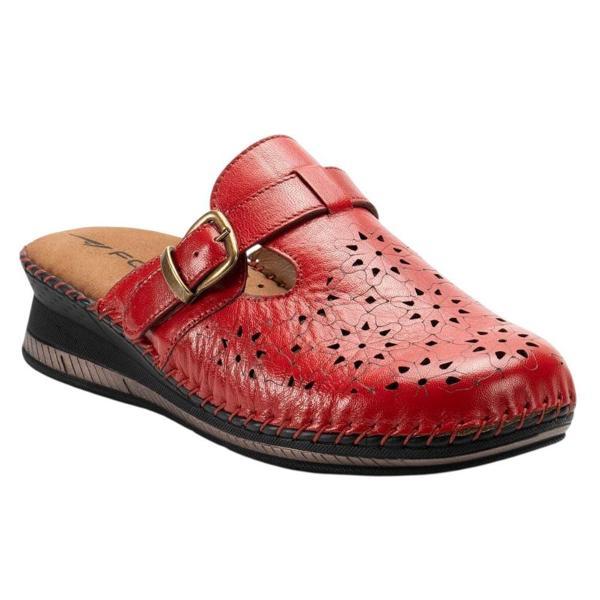 Forelli Cary-H 80625 Kırmızı Kadın Günlük Sabo Terlik - Image 1