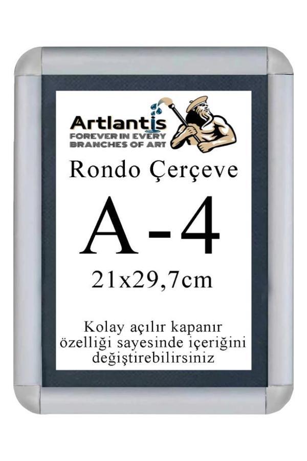 Tak Çıkar Rondo Çerçeve A4 21x30 cm 1 Adet Açılır Kapanır Çerçeve Aç Kapa Çerçeve A4 Afiş Çercevesi - Image 1