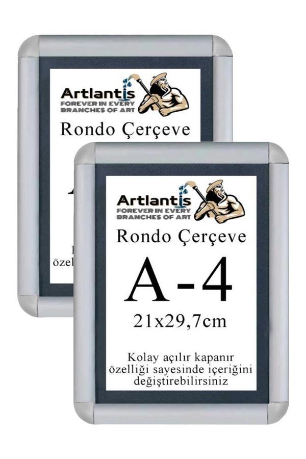 Tak Çıkar Rondo Çerçeve A4 21x30 cm 2 Adet Açılır Kapanır Çerçeve Aç Kapa Çerçeve A4 Afiş Çercevesi - Image 1