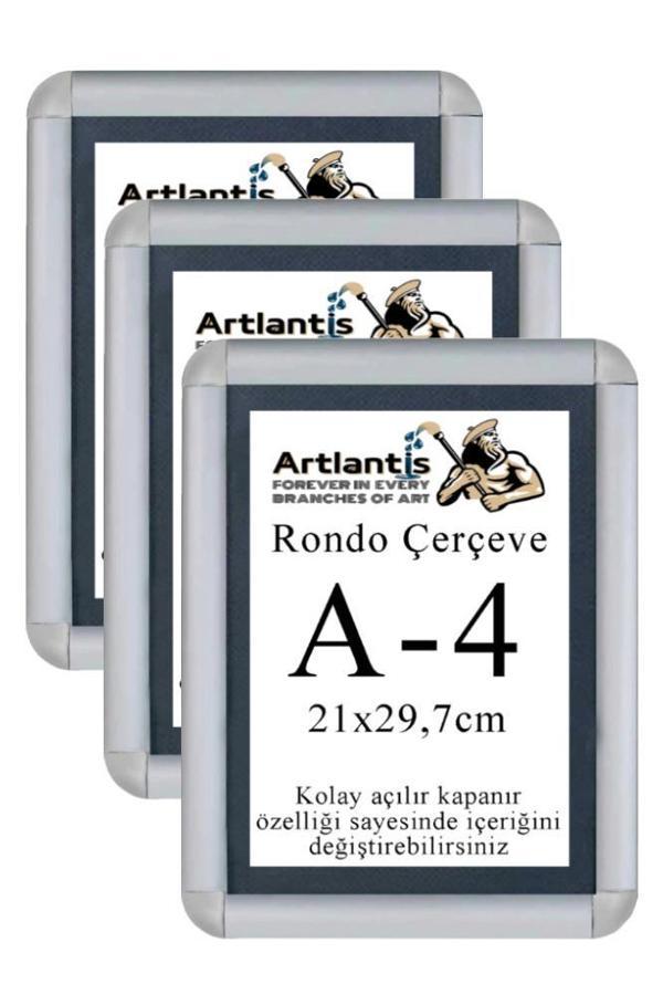 Tak Çıkar Rondo Çerçeve A4 21x30 cm 5 Adet Açılır Kapanır Çerçeve Aç Kapa Çerçeve A4 Afiş Çercevesi - Image 1