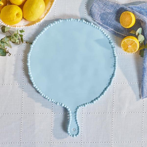 Karaca Perla Melamin Yuvarlak Peynir Tabağı 42 cm Mavi - Image 1