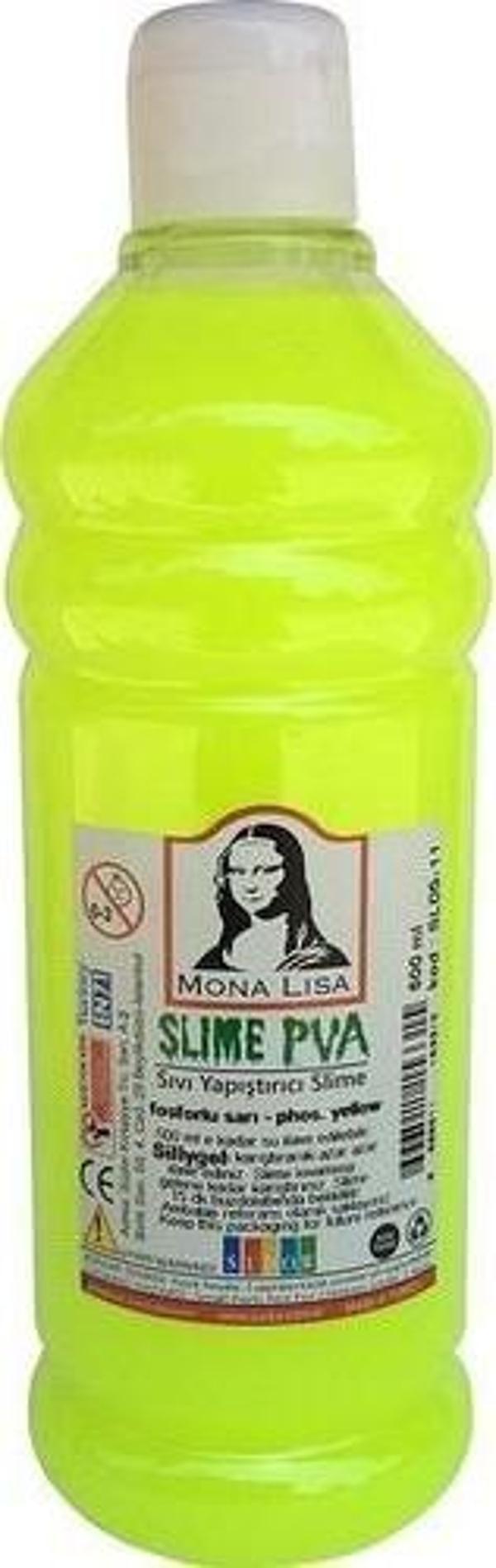 Südor Fosforlu Slime Sıvı Yapıştırıcı 500 Ml. Sarı Sl-05-11 - Image 1